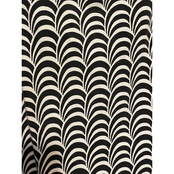 Talbots Vintage Black and White Sleeveless Top with Optical Illusion Design Size - Picture 3 of 8